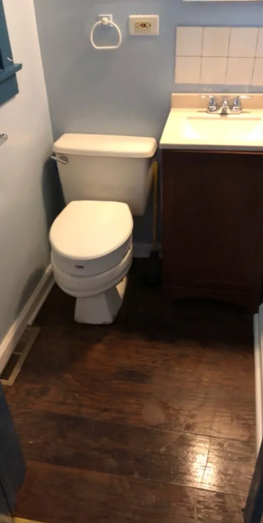 Area after mold removal